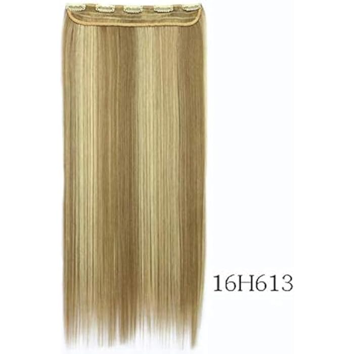 DILLARDS Fashion Multi Color Mixed Long Straight Hair Extension 60cm Clip-In 10cm 120g - Image 3